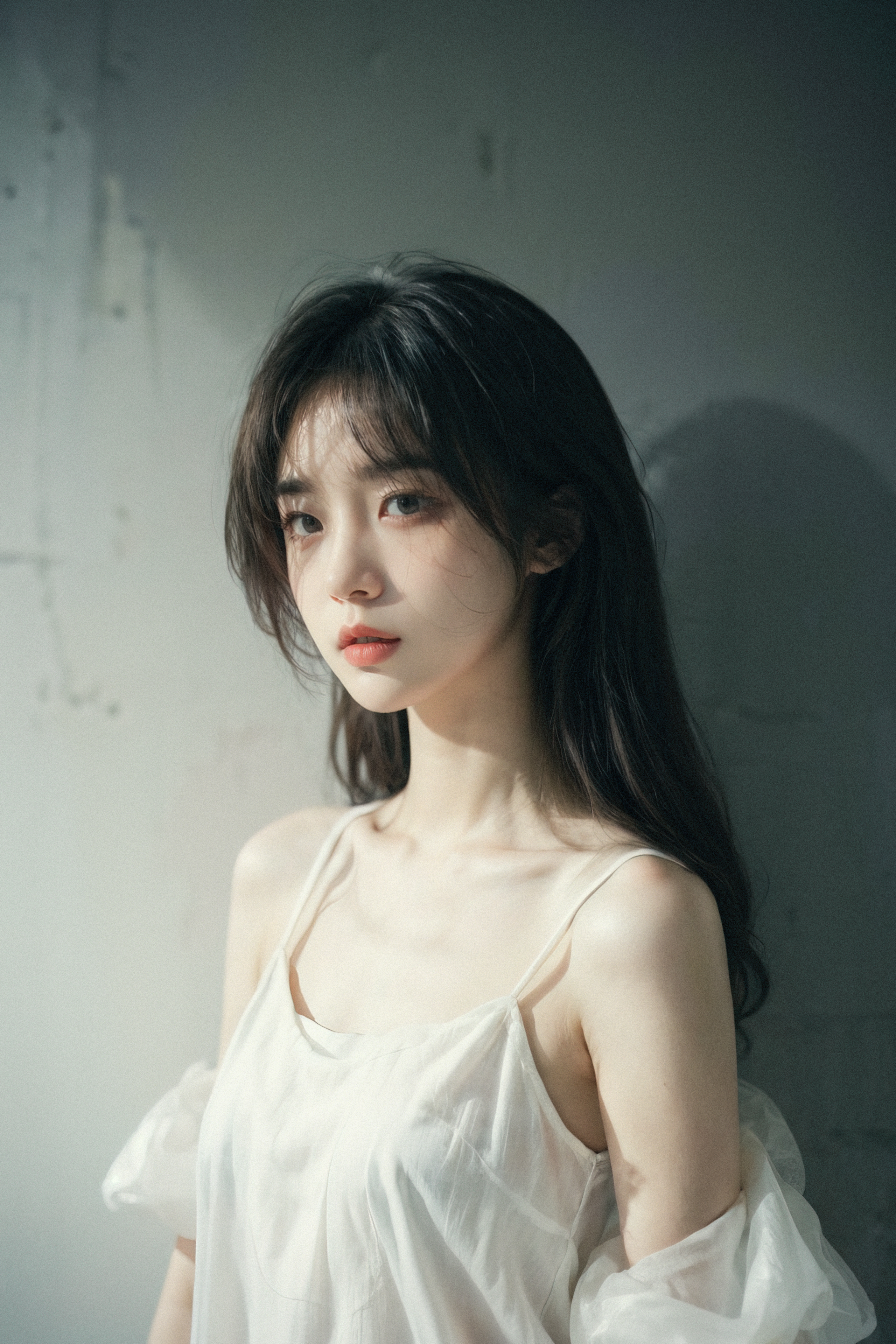 10433-2712811127-,1girl,light and shadow,messy hair,light curly hair,black hair,_silk nightgown,small breasts,holding own arm,upper body,half fac.jpg